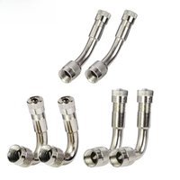 AliExpress AQTQAQ 45 degrees 90 degrees 135 degrees angle copper nickel plated motorcycle scooter bike universal Schrader stem extension adapter