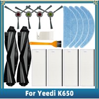 Replacement For Yeedi K650 Robot Vacuum Cleaner Spare Parts Accessories Main SIde Brush Hepa Filter Mop Rag Cloth