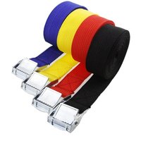 AliExpress YESPLEASE 2.5cm*2M Cargo Straps Buckle Tie-Down Belt for Car motorcycle bike With Metal Buckle Tow Rope Strong Ratchet Belt for Luggage