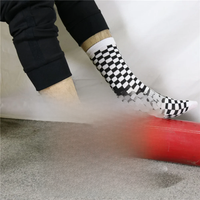 Korea Harajuku Trend Men Checkerboard Socks Geometric Checkered Hip Hop Cotton Women Unisex Streetwear Novelty Sokken Dropship