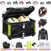 65L, 55L, 45L Aluminiowy Kufer Motocyklowy na Kask, Wodoodporny Bagażnik Motocyklowy, Tylny Kufer, Szybkozłączny Kufer na Narzędzia