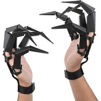Halloween Articulated Fingers Scarry Fake Finger Skeleton Hands Realistic Horror Ghost Claw Props Cosplay Gear Finger Glove
