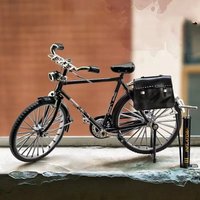 AliExpress NONE DIY Retro Bicycle Model Ornament Alloy Metal Mini Bike Sliding Assembled Version Collection Toys for Children Adult Boys Gifts