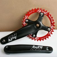 AliExpress BUCKLOS 104BCD MTB Bike Crankset Aluminum Alloy 170mm Crank Narrow Wide Chainring 32/34/36/38/40/42T Bicycle Crankset Part