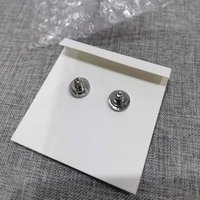 Europe and the United States fashion light luxury micro-inlaid simple earrings super flash rhinestones Stud Earrings