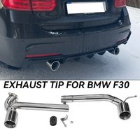 Pour BMW F30 F31 F34 318i 320i M Sport : Amélioration de l'embout d'échappement style 335i, double sortie simple, tuyau d'échappement, embout de pot d'échappement 2012-2016