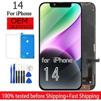 OLED Pantalla For IPhone 14 LCD Display Touch Screen Digitizer Assembly Replacement 14 A2882 A2649 A2881 A2884 A288 LCD
