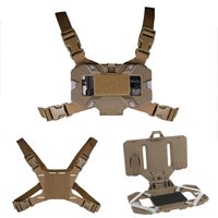 NEW Tactical MOLLE Folding Navigation Board Airsoft Map Case Mobile Phone Holder, Vest Chest Fixed Strap for Airsoft Accessories