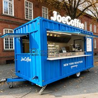 Custom Mobile Container Food Trailers Luxury Outdoor Ice Cream Truck Pasta Bar Coffee Kitchen Restaurant Trailer For Sale