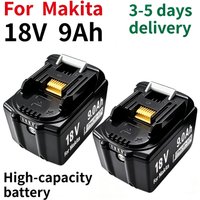 2026 Hochleistungsakku für Makita 18V 9Ah, 18650 Lithium-Ionen-Ersatzakku für Makita BL1830 BL1860 BL1890 LXT400 Elektrowerkzeuge, Versand aus Polen