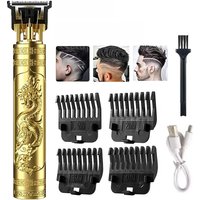 T9 Portable Vintage Hair Trimmer - USB Fast Charging Cordless Barber Clipper for Men's Beard Grooming Hair Cutting Machine