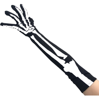 AliExpress YOSEMZBA Halloween Unisex Adult Skeleton Skull Full Finger Long Gloves for Women Cosplay Stretch Gothic Bicycle Mittens Accessories