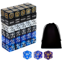 63PCSCounting D6 Dice Set, suitable for board games, board games, role-playing, Dungeons&Dragons, etc