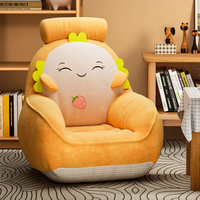 Cartoon Stuffed Sofa Children Cushion Dinosaur Cat Avocado Rabbit Soft Pillow Rest Small Sofa Chairs Cushions Casual furniture