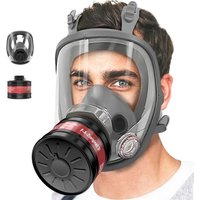 Gas Mask Acid/Organic/Ammonia 6800A Full Face Mask Respirator Paint Chemical Pesticide Laboratory Anti-dust Multifunction Filter