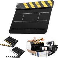 Acrylic 30x25cm Clapperboard Director Movie Clappers Film and Television Photography Prop Acrylic Clapperboard Film Clapperboard