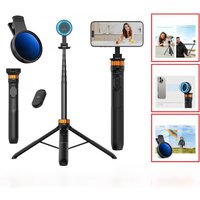K&F CONCEPT Phone Tripod Filter Set 63'' Magnetic Phone Selfie Stick Tripod Clip-On ND2-400 Filter Universal Phone Accessories