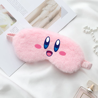 Kirby Sleep Blindfold Pink Shading Eye Mask Plush Cute Super Soft Comfortable Light Cartoon Anime New Kids Girls Birthday Gifts