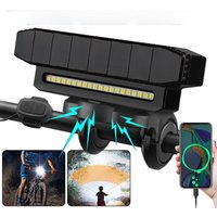 AliExpress NONE LED Bike Headlight with 130DB Bell Bicycle Front Light Rechargeable Power Bank multi-models Cycling Lamp for Mountain Road Bike