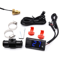 Mini Meter Thermometer Motorcycle KOSO Water Temperature Gauge for XMAX300 CB400 MT 07 09 + Koso Temperature Sensor