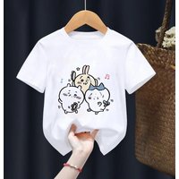 Children T-Shirt C-Chiikawas Kawaii Cartoons Kids Tee Shirts Anime Casual Clothes Boy Girl Tops Cute expression Short sleeved