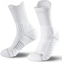 5 Pairs Men Cushion Performance Athletic Crew Socks Running Basketball Outdoor Sports Ankle Socks High Tube Autumn Winter Socks