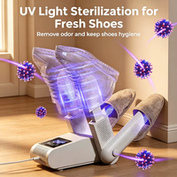 Elektrischer Schuhtrockner mit 4 Heizstäben, intelligenter digitaler Zeitschaltuhr, tragbarer Schuh-Deodorierer, schnelle Trocknungsmaschine für Stiefel und Socken