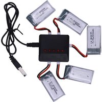 3.7V 400mAh 802535 Lipo Battery and Charger for X4 H107 H31 KY101 E33C E33 U816A V252 H6C RC Quadcopter Drone Spare Part 35C
