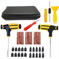 AliExpress NONE Car Tire Repair Kit Tubeless Tyre Puncture Repair Kit Studding Tool Set Bike Tire Replacement Tool Motorcycle Tire Repair Tool