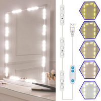 Makeup Mirror LED Light Bulbs Vanity Lights USB 5V Bathroom Dressing Table Lighting Dimmable 5 Colors Hollywood LED Vanity Light