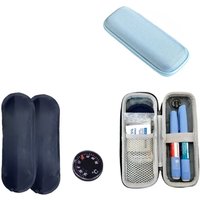 Durable Waterproof Insulin Cooling Bag Portable EVA Thermal Insulated Insulin Cooler with Gel Pen Bag Diabetics