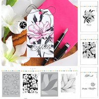 Charming Floral Elegant Blooms Press Plate 2025 New Dies Stencil Craft Embossing Make Paper Greeting Card Making Template DIY