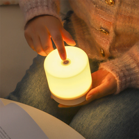 USB Rechargeable Touch Bedside Lamp 3 Colors Eye Protection Stepless Dimming For Bedroom Reading Table Lamp Led Night Light