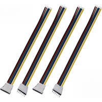 6pin Male Or Female LED stip Connector With 15cm Cable Cord 2.0mm or 2.54mm Pin Distance For 5050 RGBCCT 12-24V LED Strip Light
