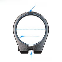 AliExpress blackhole 37mm Bike Seat Post Clamp High Strength Aluminum Alloy Mountain Bicycle Frame Seat Clamp 37mm Cycling MTB Frame Seat Post Parts