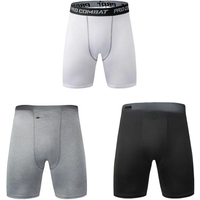 AliExpress 2024 Summer Men's New Sports Quick Dry Breathable Compression Tight Bottoms Basketball Fitness Running Training Casual Shorts