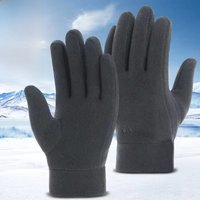 AliExpress NONE Mens Winter Gloves Thicken Thermal Warm Fleece Full Finger Gloves Cold Resistance Windproof Outdoor Skiing Cycling Mittens Women