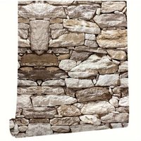 Stone Wall Effcet Wall sticker Restaurant Dormitory Pvc Wallpaper 3D Effect Vinyl Art For Home Decals Brick Texture Wall Sticke