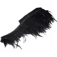 300cm Black Pheasant Feather Sewing Trim Party Feather Handmade DIY Wedding Plume Ribbon Crafts Home Decoration Accessories 4-6"