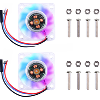 Adjustable Fan Automatic Shutdown 5V Extreme Quite 3 Pin PWM Heat Sink Mini Cooling Fan Colorful For All Mode Raspberry Pi