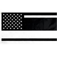 90x150cm Recession USA Black and White American Flag