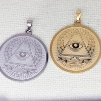 2PCS The Eye of Horus Ancient Egypt Pendant DIY Stainless Steel Gift For Women Men Charm Pendant For Bracelet Jewelry Findings