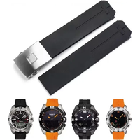 Silicone Rubber watch Band For Tissot 1853 Tengzhi T-Touch original T013 Waterproof watch strap T047T081T33 wristband 20mm 21mm