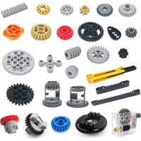 MOC Gear Series Gear Rotating Platform Gear Rack and Gear Differential High-tech Parts Small Particles Building Blocks Toys