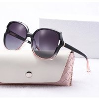 BARCUR Fashion Women Sunglasses Gradient Colors PC Elliptical Large Frame UVA/B Polarized Sunglasses White Gift Box Package