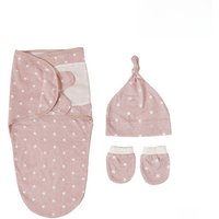 Newborn Swaddle Baby Blanket Hat Set Cartoon Printed Cotton Newborn Swaddle Adjustable Infant Sleeping Swaddle 0-6 Months