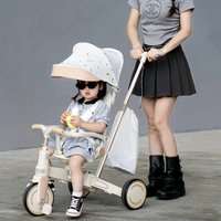 AliExpress Warm house Lightweight three-wheeled baby stroller Two-way seat Multifunctional children's pedal tricycle Lightweight children's bicycle