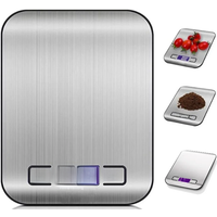 5/10KG Digital Kitchen Scale Stainless Steel Portable Kitchen Food Scale LED Display Electronic Jewelry Baking Weight Scales