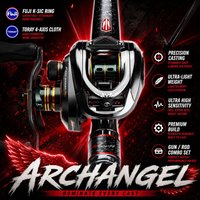 HASIDA Archangel Rod Combo Organic Whole Handle Ultra Grade High Carbon Fuji K SIC Guide Fishing Pole&Spin Baitcast wheel Set