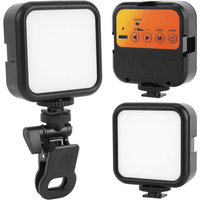 LED Clip Video Light 3000K-6000K Bi-Color Lighting Portable Photography On-Camera Cold Shoe For DSLR Camera Camcorder Gopro Vlog